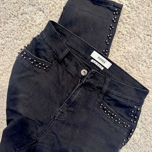 Pistola black beaded jeans womens 25